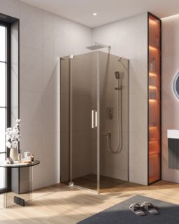 Душевой уголок CEZARES SLIDER-AH-1-80-70/80-BR-Cr